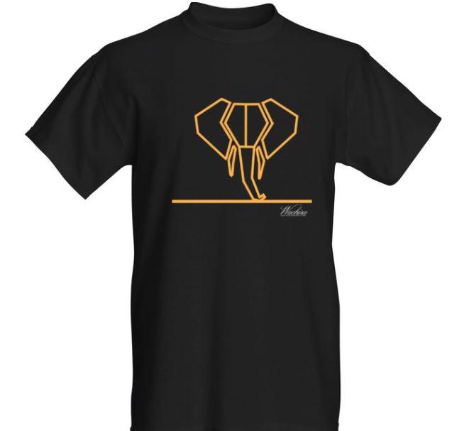 Men Wachira Elephant Short Sleeved T-shirt