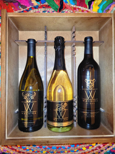 The Golden Trio - Collectors Wooden Gift Box w/ 3 Gold Medal Winning Wines